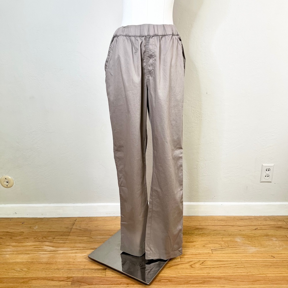 Pact Pants Organic Cotton Twill Daily Size Medium Taupe New Brown Stretch